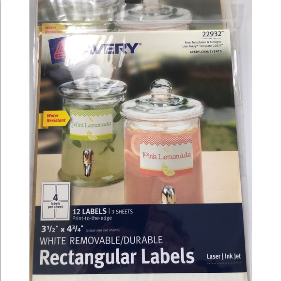 Avery Fancy Printable Labels Arts & Crafts, Christmas Gifts Hobbies Organization - Picture 4 of 5